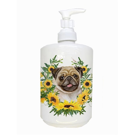 Carolines Treasures Fawn Pug Ceramic Soap Dispenser CK2910SOAP